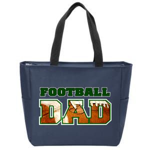 Football Dad Graphic Sports Zip Tote Bag