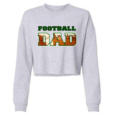 Football Dad Graphic Sports Cropped Pullover Crew