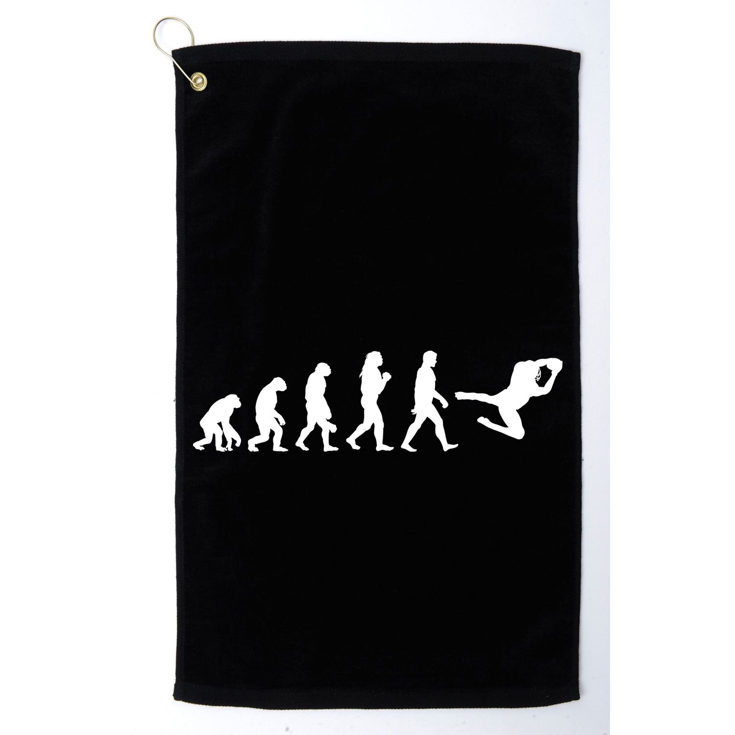 Football Evolution  Golf Towel