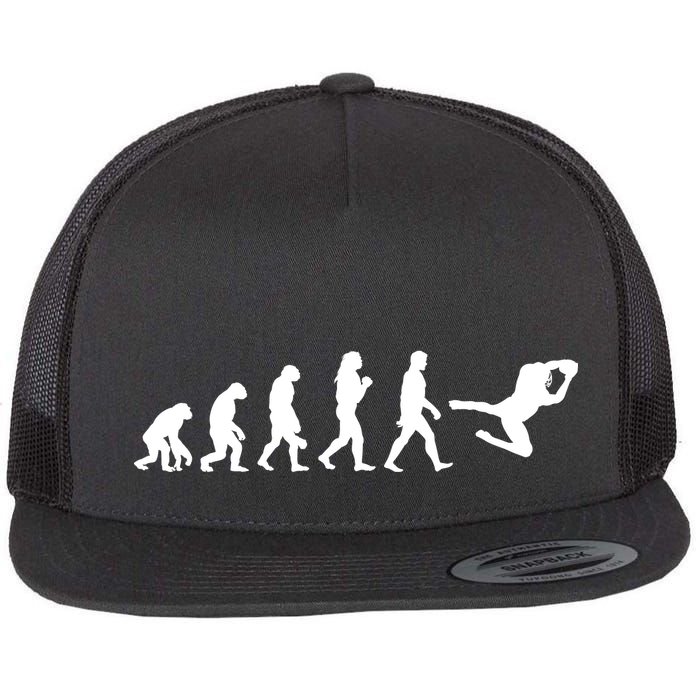 Football Evolution  Flat Bill Trucker Hat