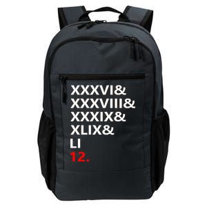 Football Goat New England 5 Time World Champion #12 Daily Commute Backpack