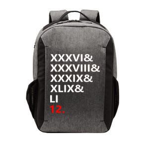 Football Goat New England 5 Time World Champion #12 Vector Backpack