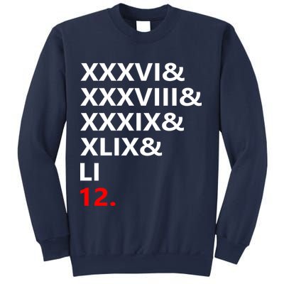 Football Goat New England 5 Time World Champion #12 Sweatshirt