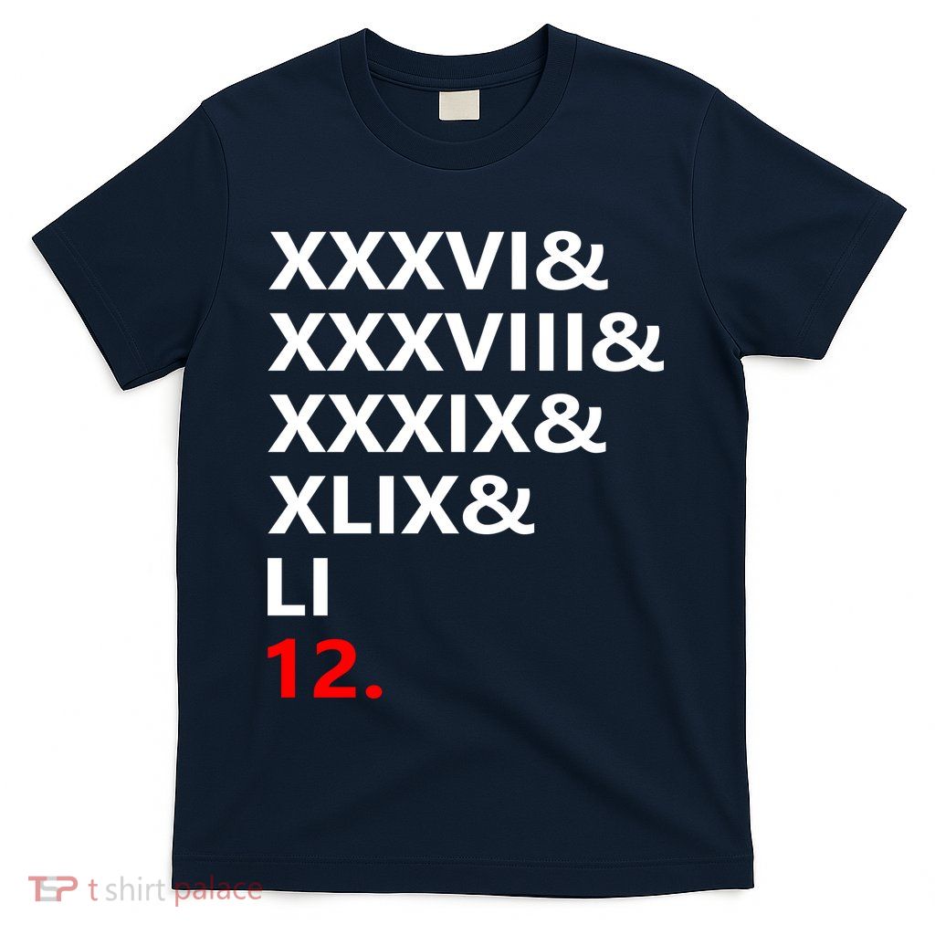 Football Goat New England 5 Time World Champion #12 T-Shirt