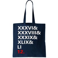 Football Goat New England 5 Time World Champion #12 Tote Bag