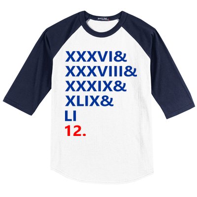 Football Goat New England 5 Time World Champion #12 Baseball Sleeve Shirt