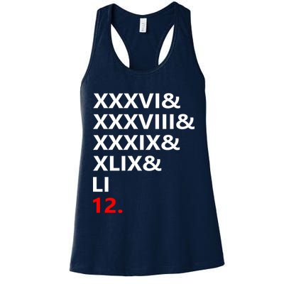 Football Goat New England 5 Time World Champion #12 Womens Tank Top