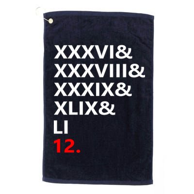 Football Goat New England 5 Time World Champion #12 Golf Towel