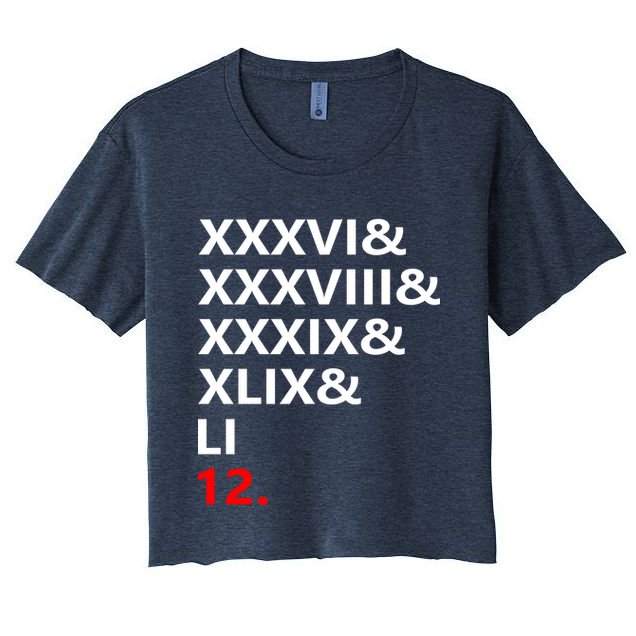 Football Goat New England 5 Time World Champion #12 Crop Top