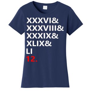 Football Goat New England 5 Time World Champion #12 Women's T-Shirt