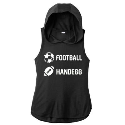 Football Handegg Soccer  Ladies PosiCharge Tri-Blend Wicking Draft Hoodie Tank