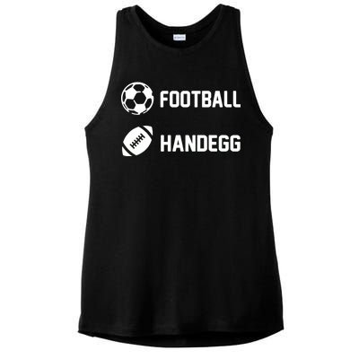 Football Handegg Soccer  Ladies PosiCharge Tri-Blend Wicking Tank