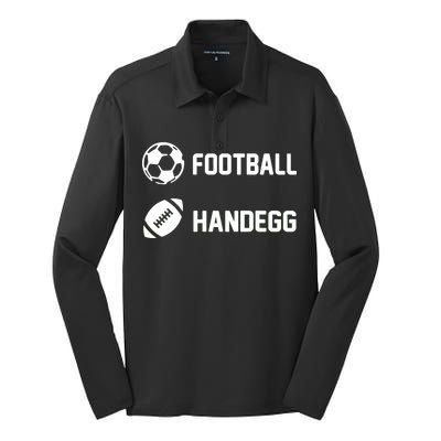 Football Handegg Soccer  Silk Touch Performance Long Sleeve Polo