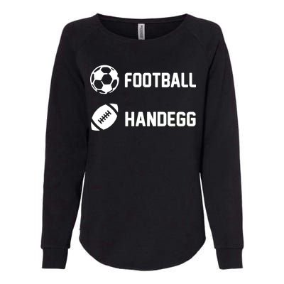 Football Handegg Soccer  Womens California Wash Sweatshirt