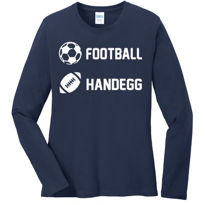 Football Handegg Soccer  Ladies Long Sleeve Shirt