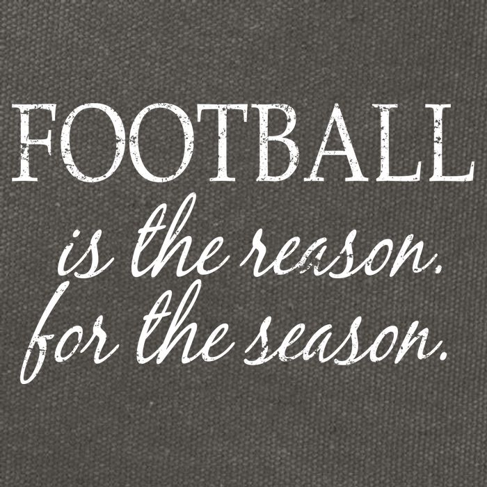 Football Is The Reason For The Season Cotton Canvas Backpack