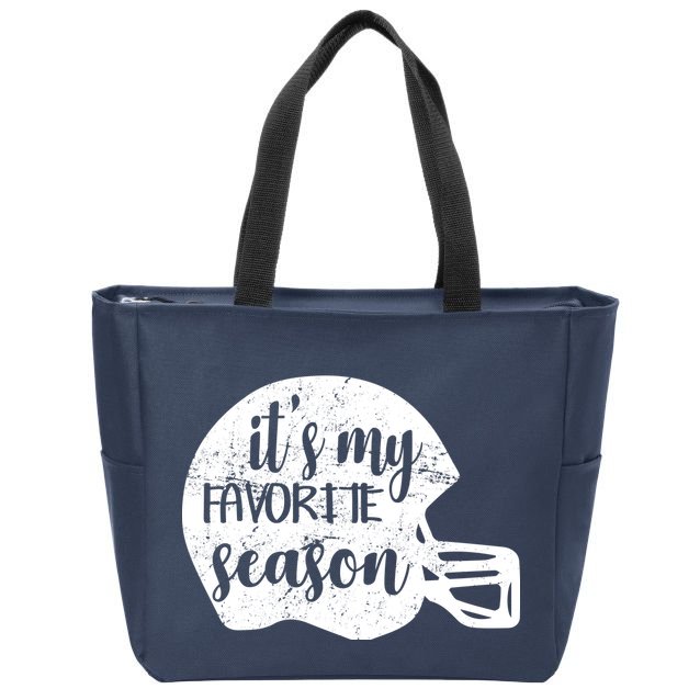 Football It's My favorite Season Zip Tote Bag