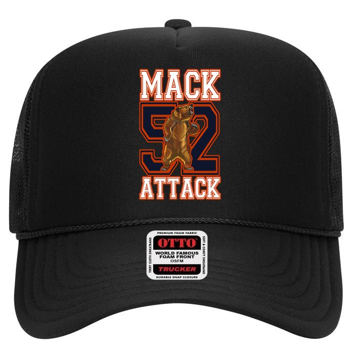 Football Mack Attack 52 High Crown Mesh Back Trucker Hat