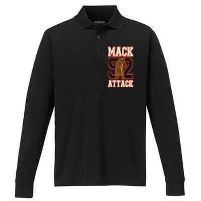 Football Mack Attack 52 Performance Long Sleeve Polo