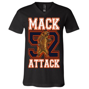 Football Mack Attack 52 V-Neck T-Shirt