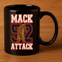 Football Mack Attack 52 11oz C Handle Ceramic Mug