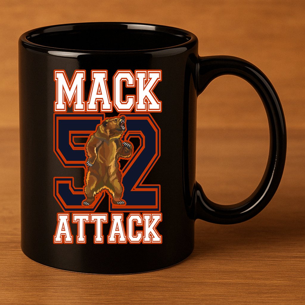 Football Mack Attack 52 11oz C Handle Ceramic Mug