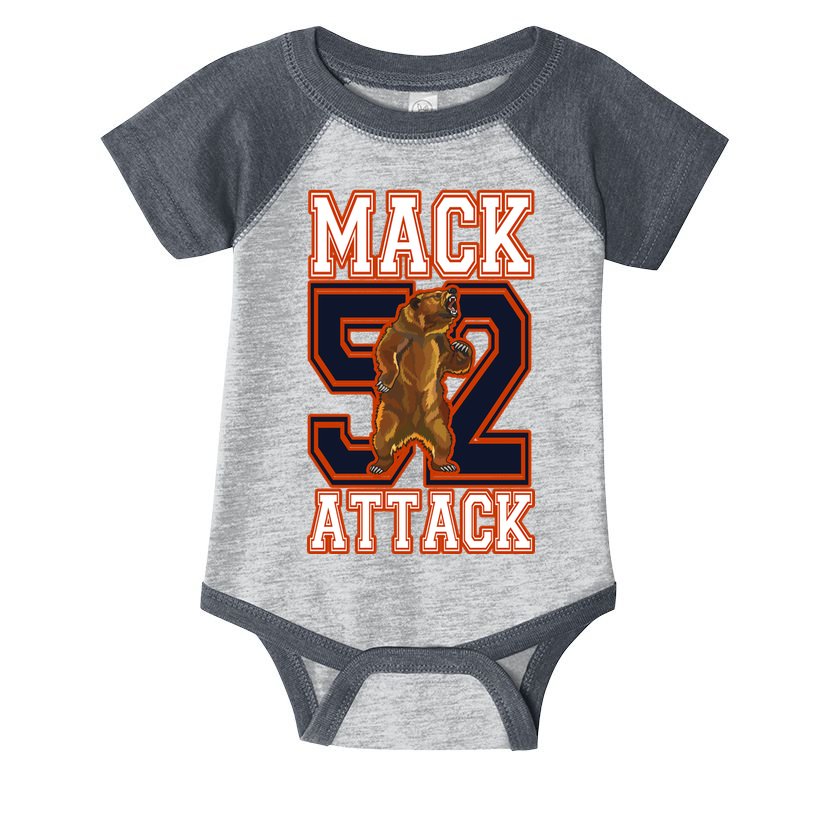 Football Mack Attack 52 Infant Baby Jersey Bodysuit