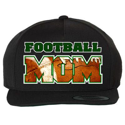 Football Mom Wool Snapback Cap