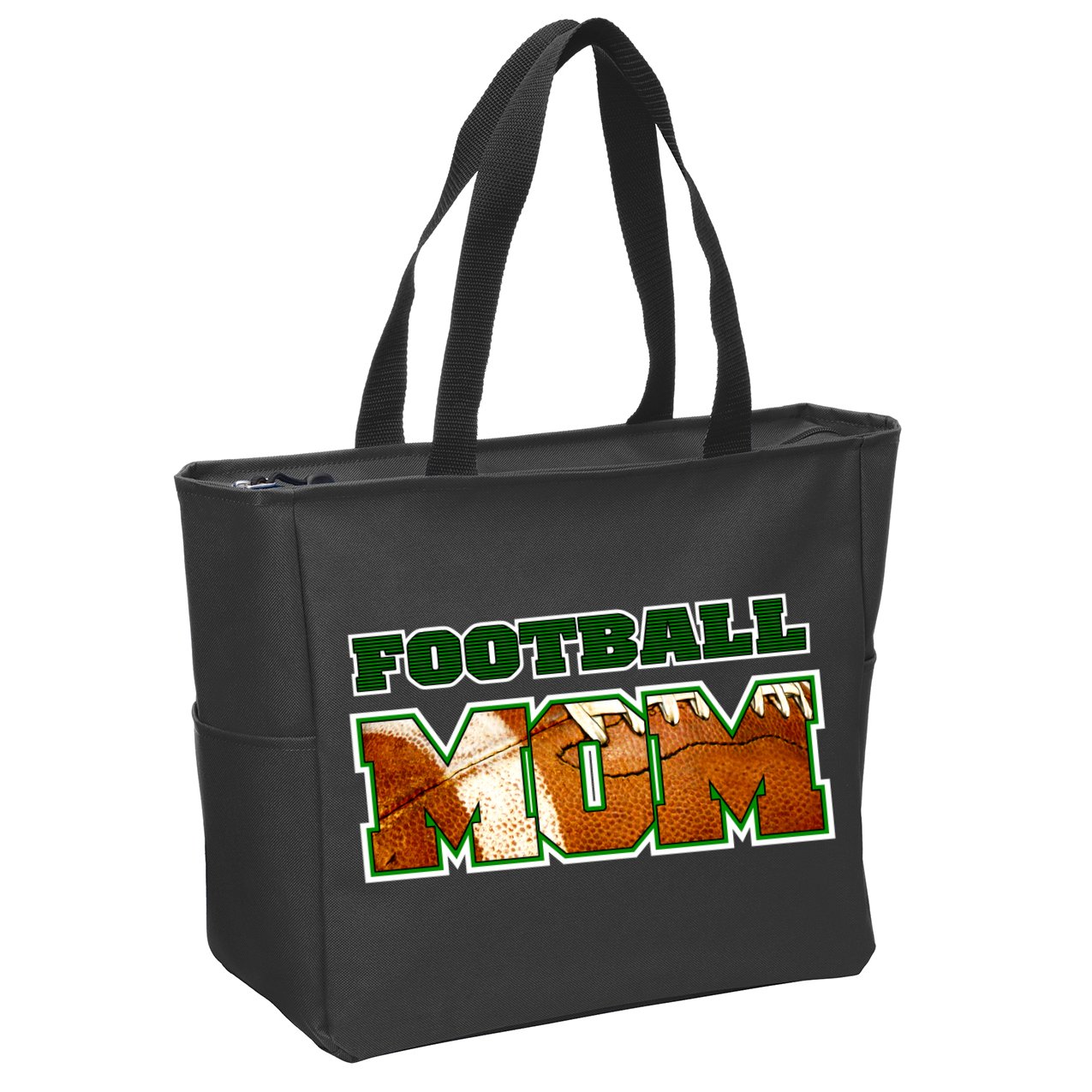 Football Mom Zip Tote Bag