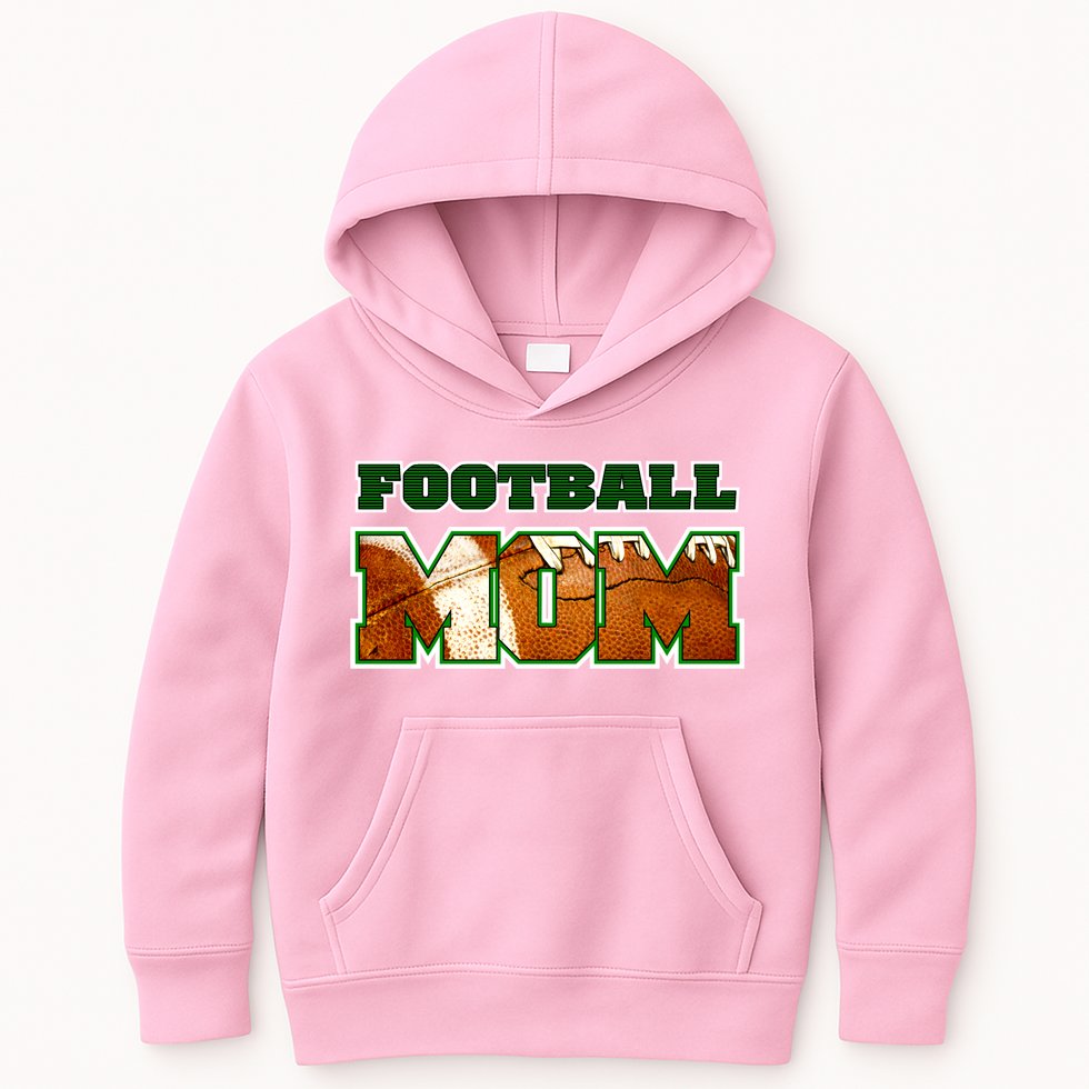 Football Mom Kids Hoodie