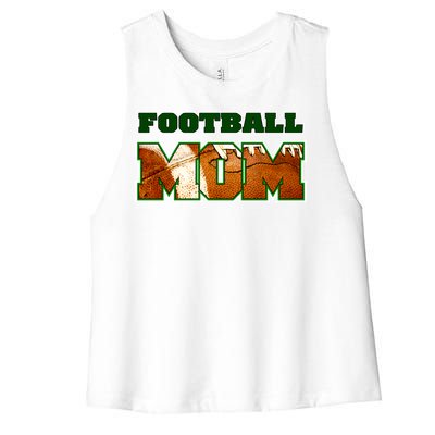 Football Mom Women's Racerback Cropped Tank