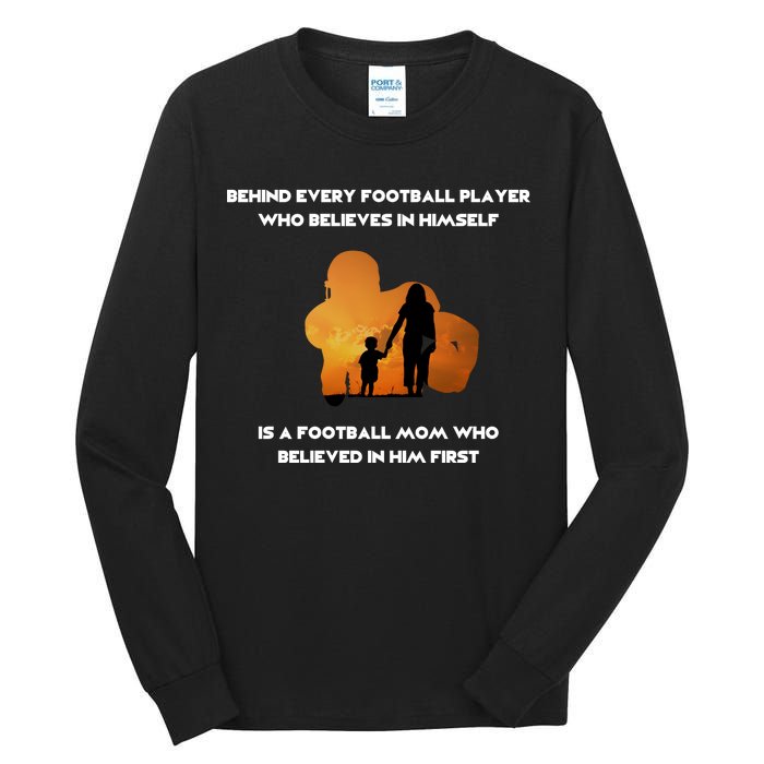 Football Mom Behind The Scenes Tall Long Sleeve T-Shirt