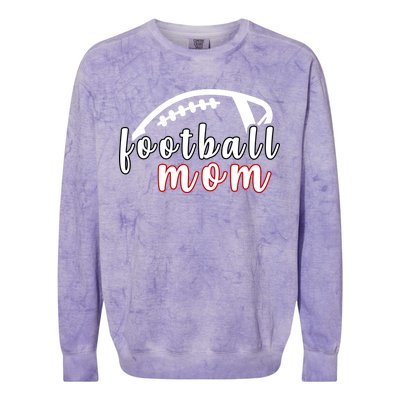 Football Mom Fan Colorblast Crewneck Sweatshirt