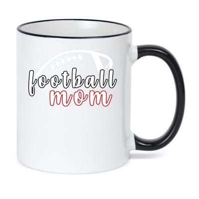 Football Mom Fan 11oz Black Color Changing Mug