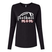 Football Mom Fan Womens Cotton Relaxed Long Sleeve T-Shirt