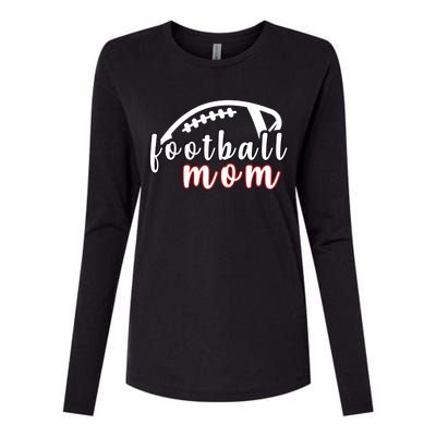 Football Mom Fan Womens Cotton Relaxed Long Sleeve T-Shirt