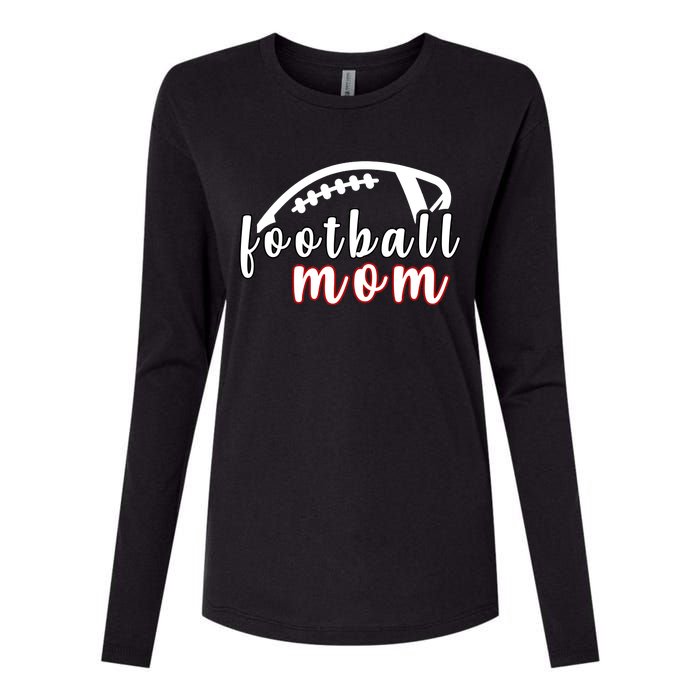 Football Mom Fan Womens Cotton Relaxed Long Sleeve T-Shirt