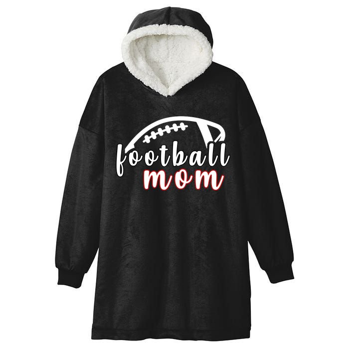 Football Mom Fan Hooded Wearable Blanket