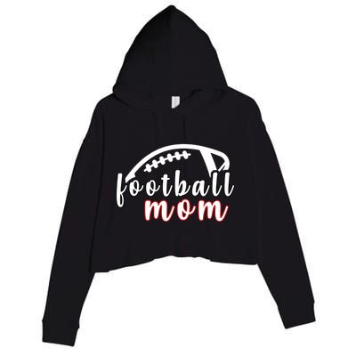 Football Mom Fan Crop Fleece Hoodie