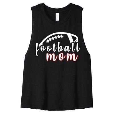 Football Mom Fan Women's Racerback Cropped Tank