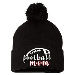 Football Mom Fan Pom Pom 12in Knit Beanie