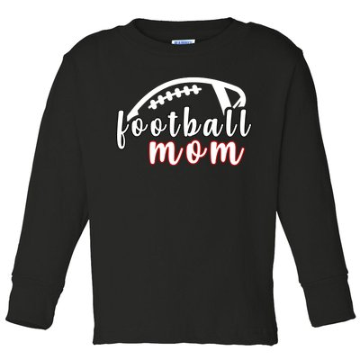 Football Mom Fan Toddler Long Sleeve Shirt