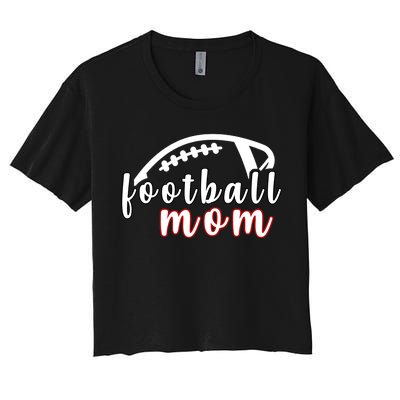 Football Mom Fan Women's Crop Top Tee