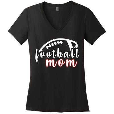 Football Mom Fan Women's V-Neck T-Shirt