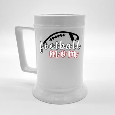 Football Mom Fan Beer Stein