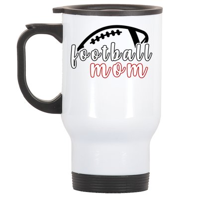 Football Mom Fan Stainless Steel Travel Mug