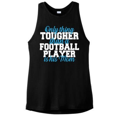 Football Player Tough Mom Ladies PosiCharge Tri-Blend Wicking Tank