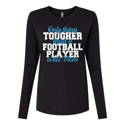 Football Player Tough Mom Womens Cotton Relaxed Long Sleeve T-Shirt