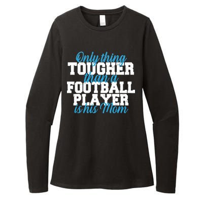 Football Player Tough Mom Womens CVC Long Sleeve Shirt