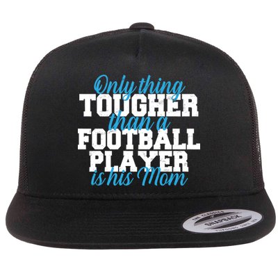 Football Player Tough Mom Flat Bill Trucker Hat